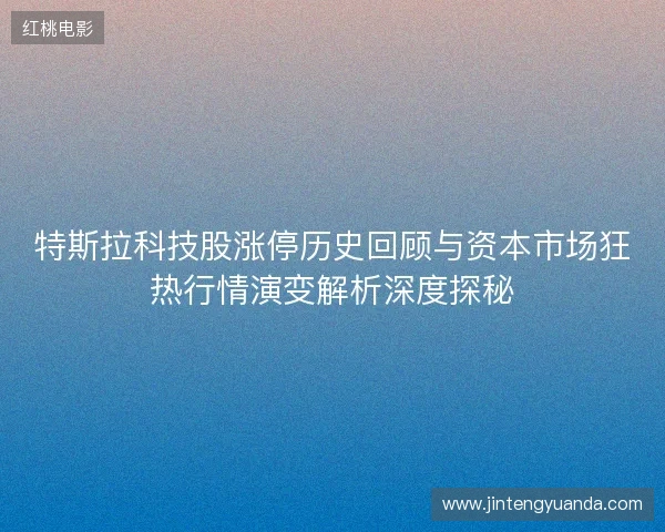 特斯拉科技股涨停历史回顾与资本市场狂热行情演变解析深度探秘